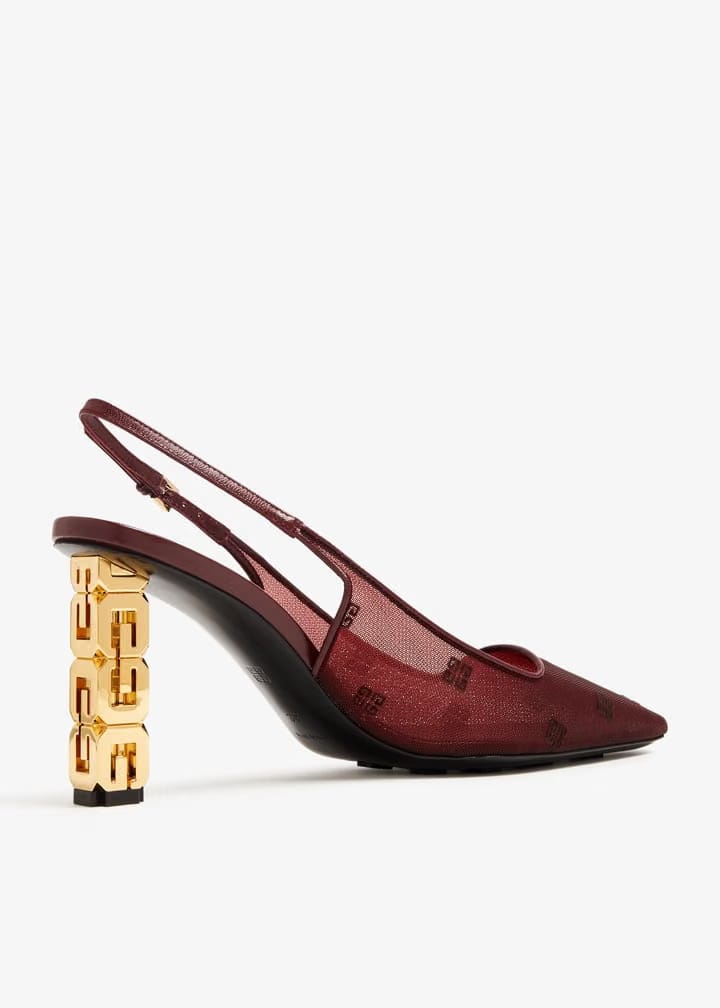 G Cube slingback pumps
