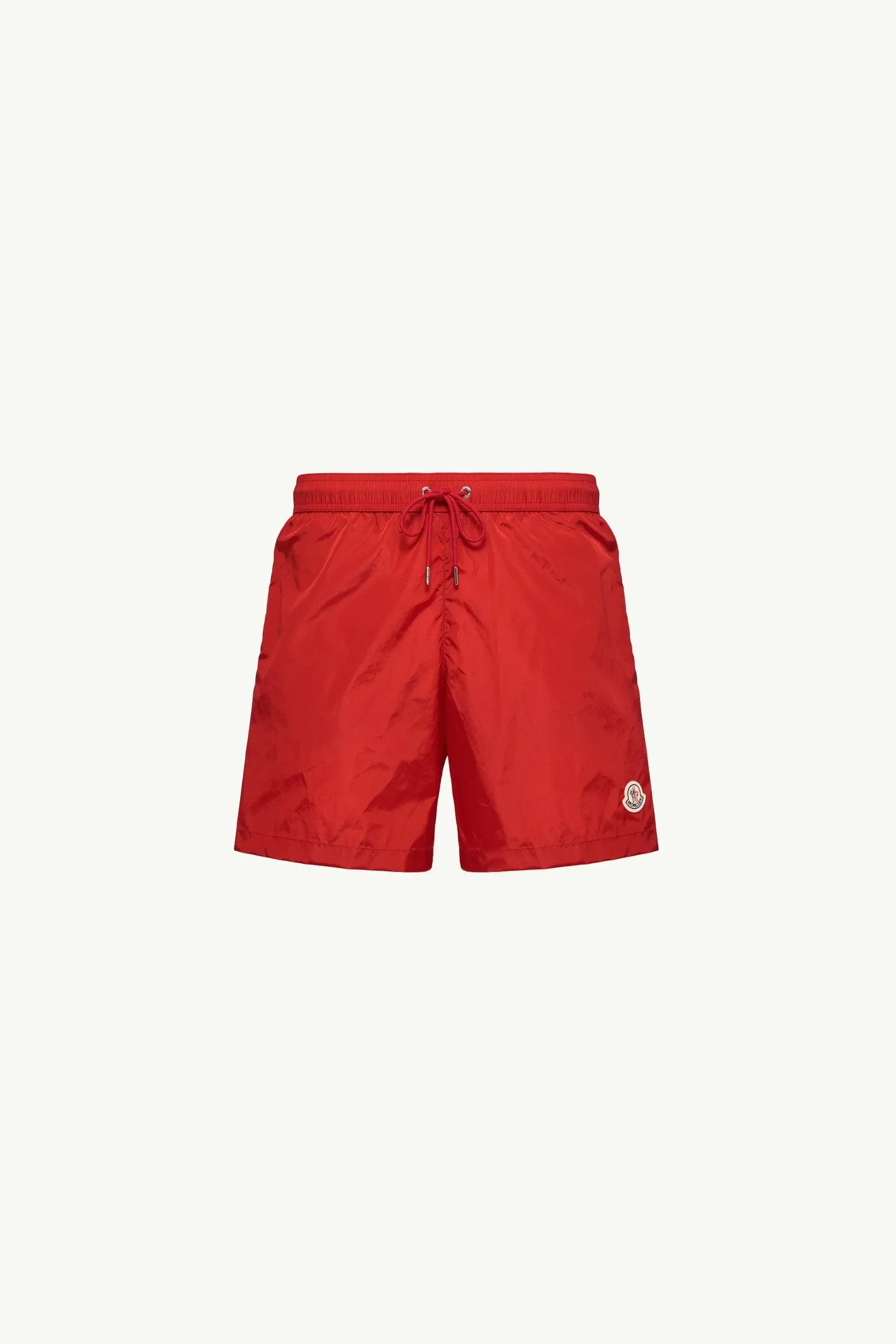Moncler Logo Patch Swim Shorts Red Red