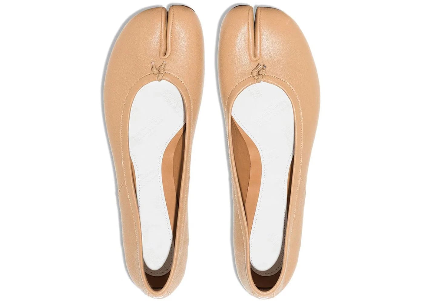 Maison Margiela Tabi Ballerina Flats Nude Womens