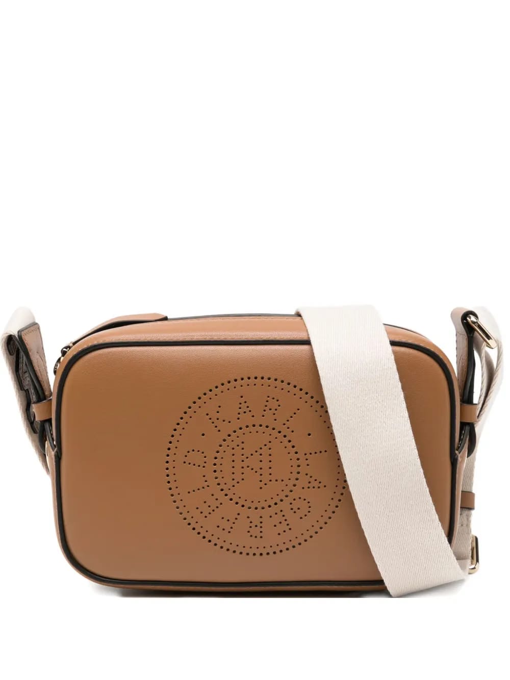 logo-perforated crossbody bag