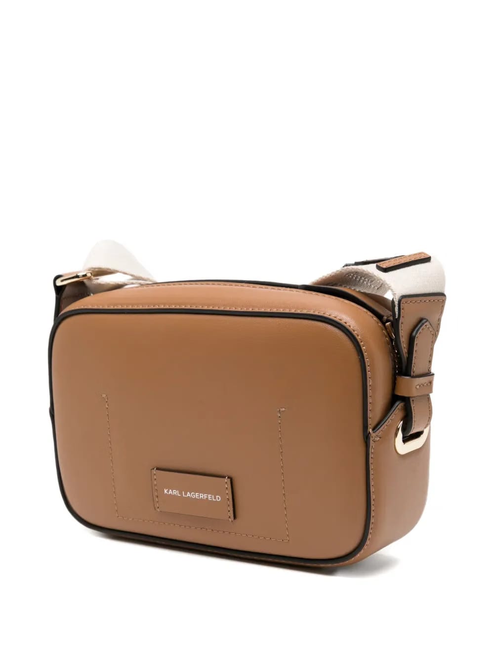 logo-perforated crossbody bag