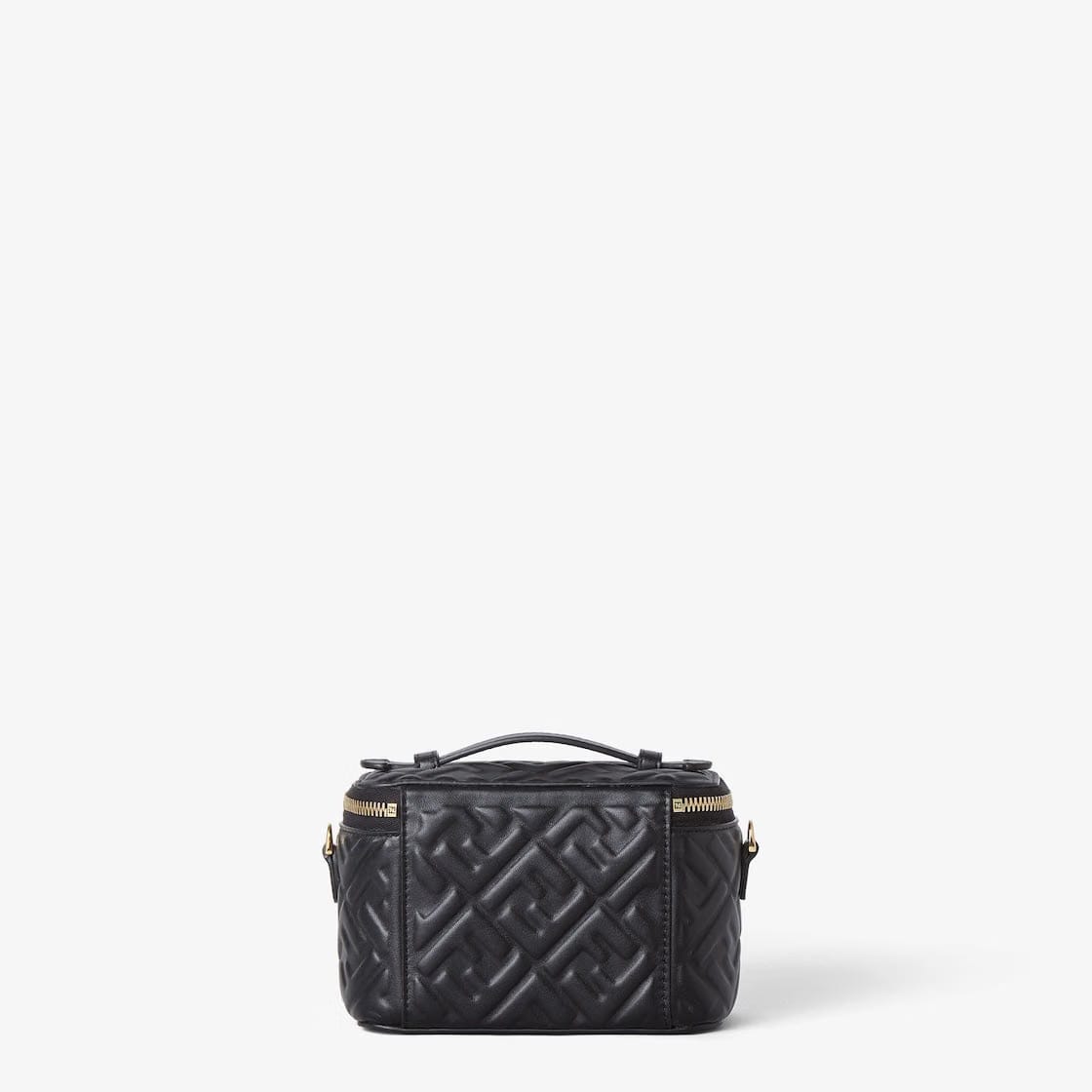 Fendi Vanity Black nappa leather mini-bag with FF motif