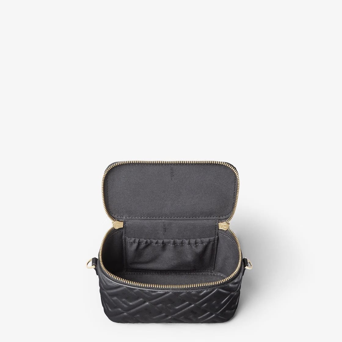 Fendi Vanity Black nappa leather mini-bag with FF motif