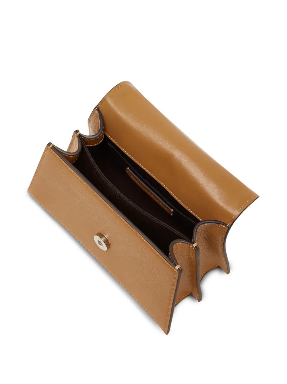 small signature-logo leather crossbody bag