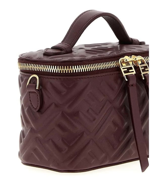 Burgundy FF Crossbody Bag