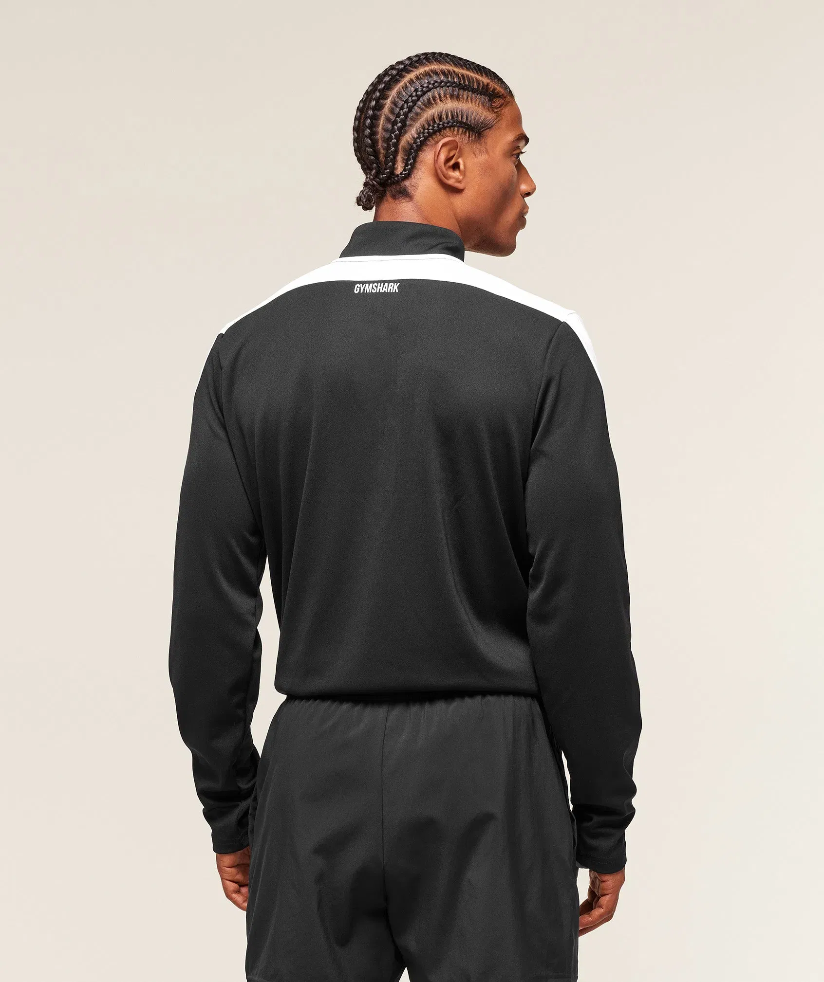 Gymshark Arrival Block 1/4 Zip - Black