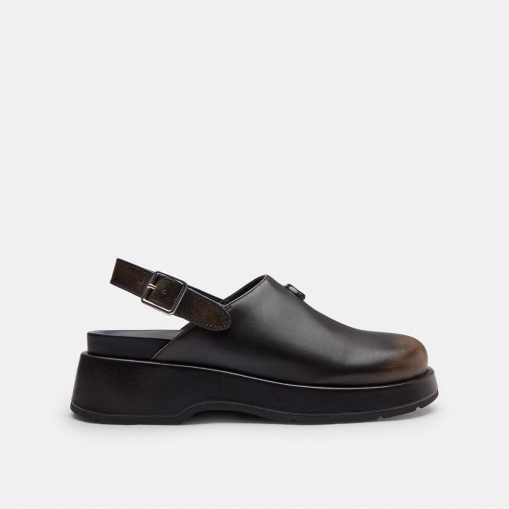 Sculpted C Platform Clog In Loved Leather