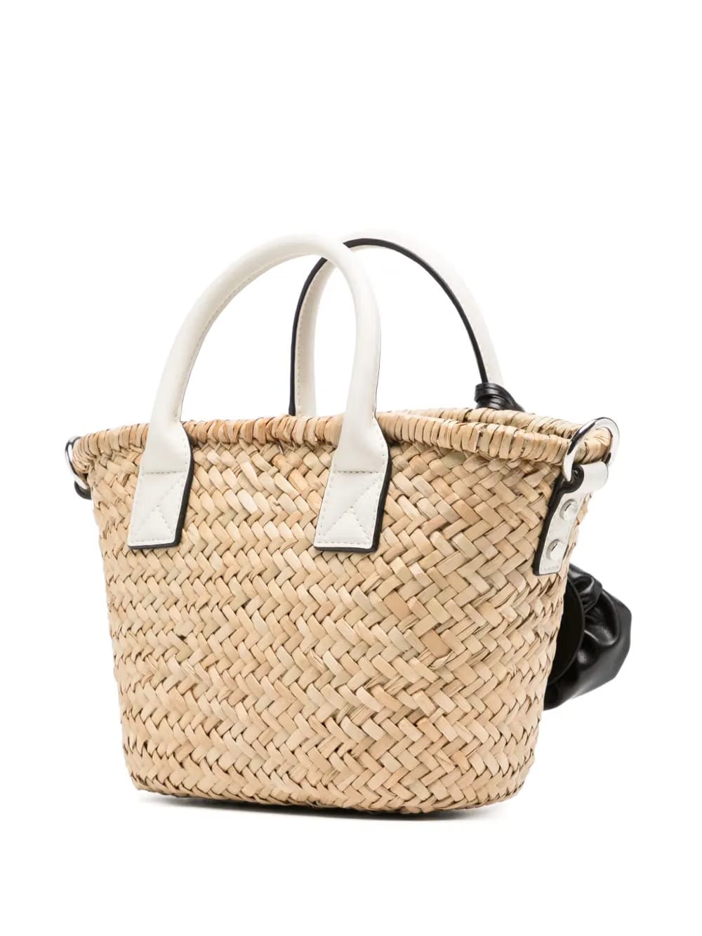 K/signature Small Raffia tote bag
