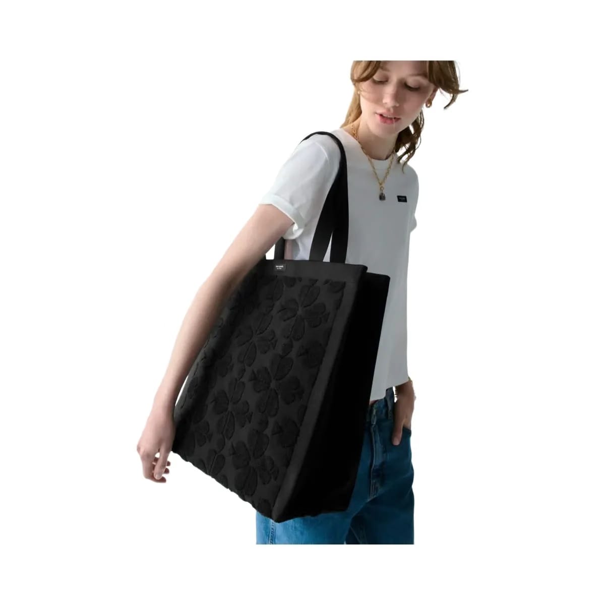Kate Spade Brooke Terry Carryall Large Tote Black