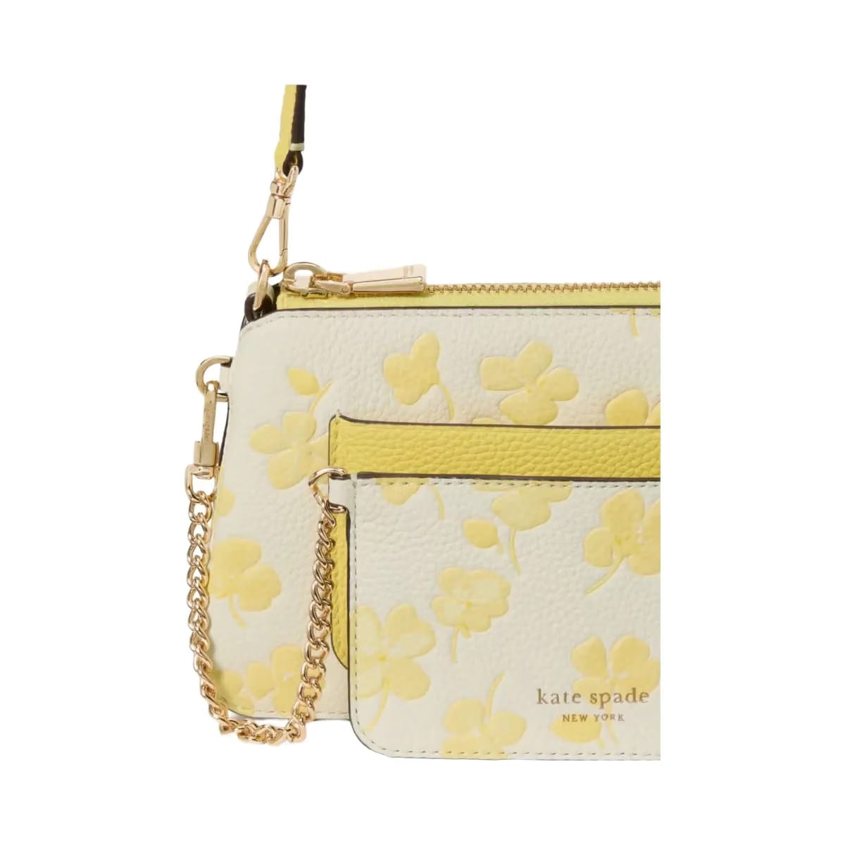 Kate Spade Ava Spring Pansies Pochette Yuzu Jam Multi