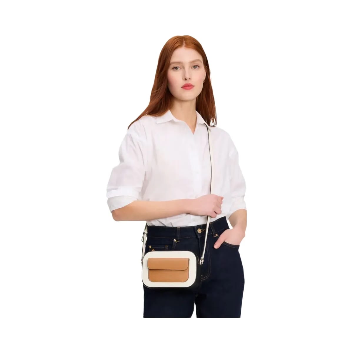 Kate Spade Ava Colorblocked Crossbody Parchment Multi