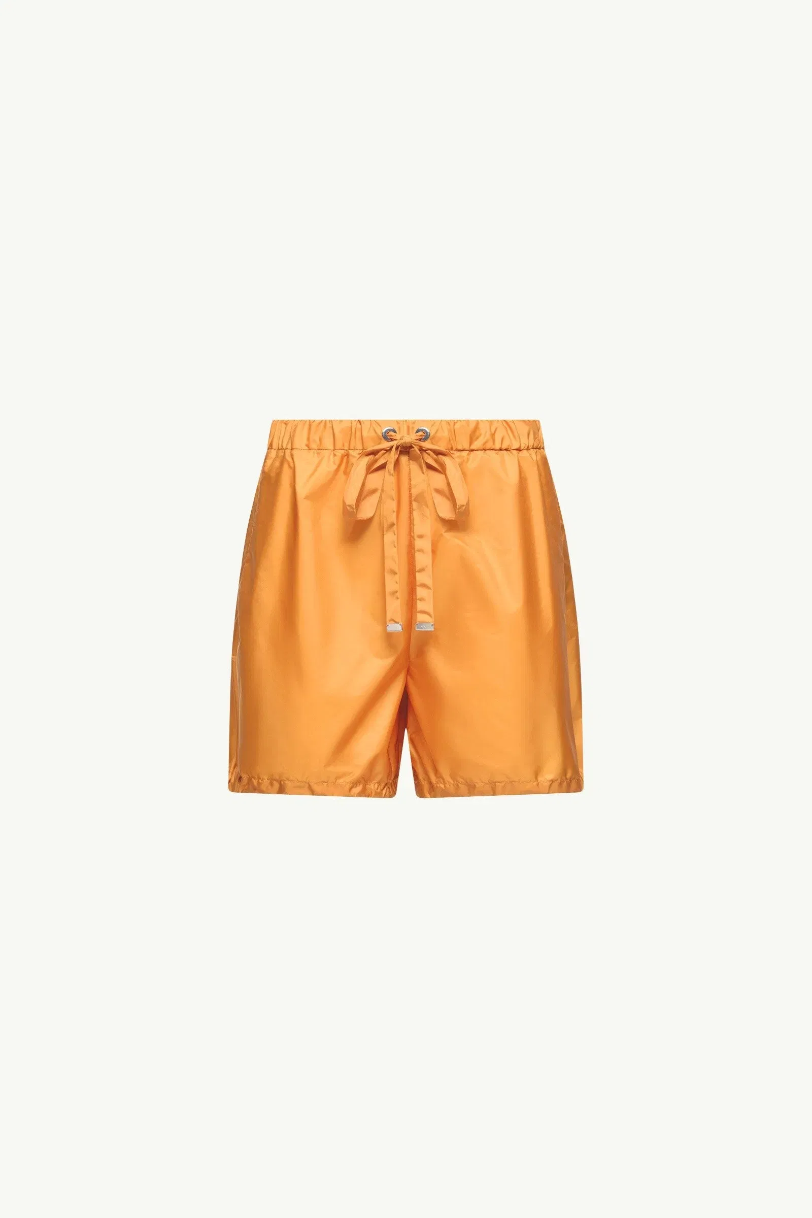 Moncler Logo Patch Taffeta Shorts Yellow Yellow