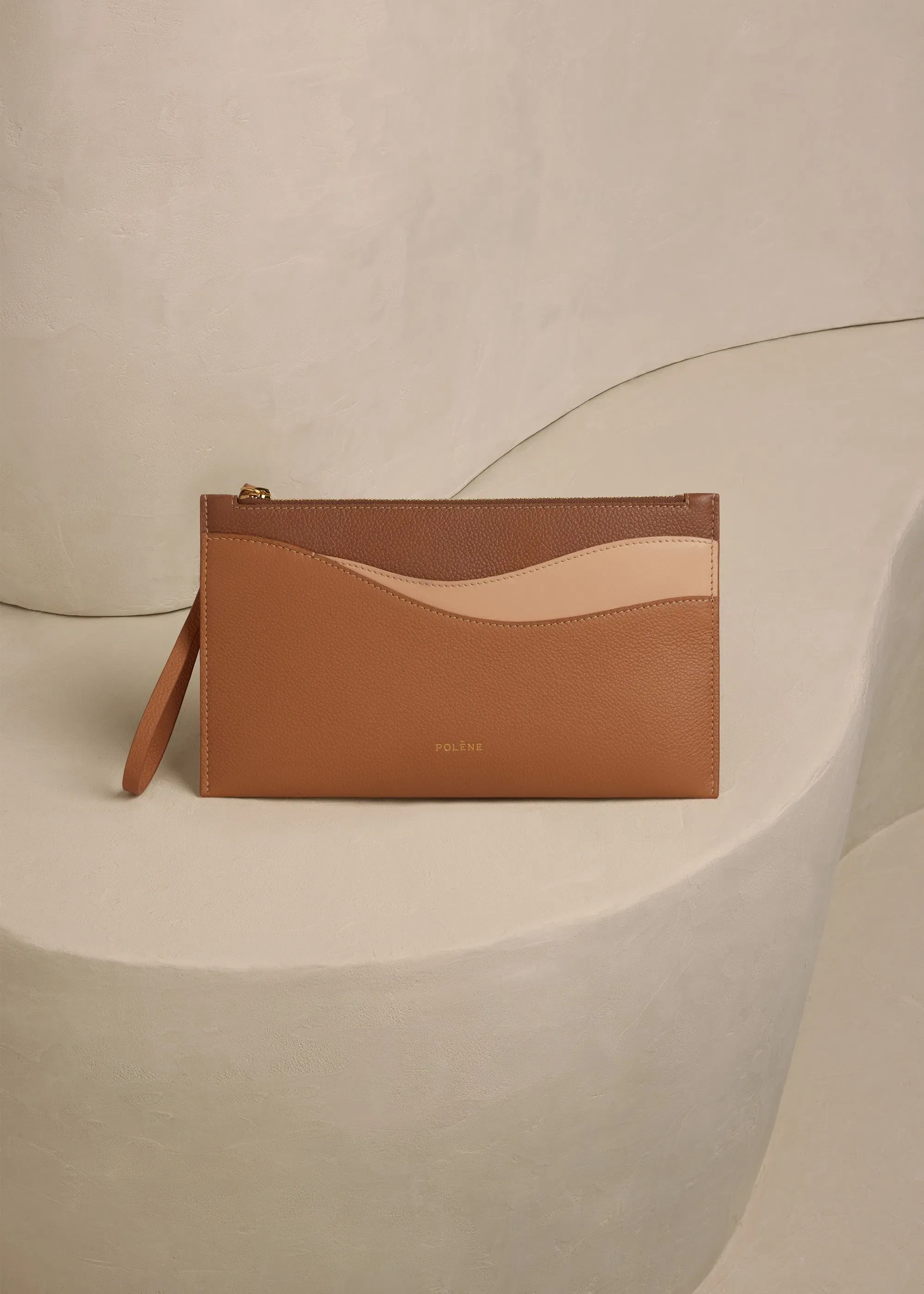 Polene Sierra Pouch Trio Camel