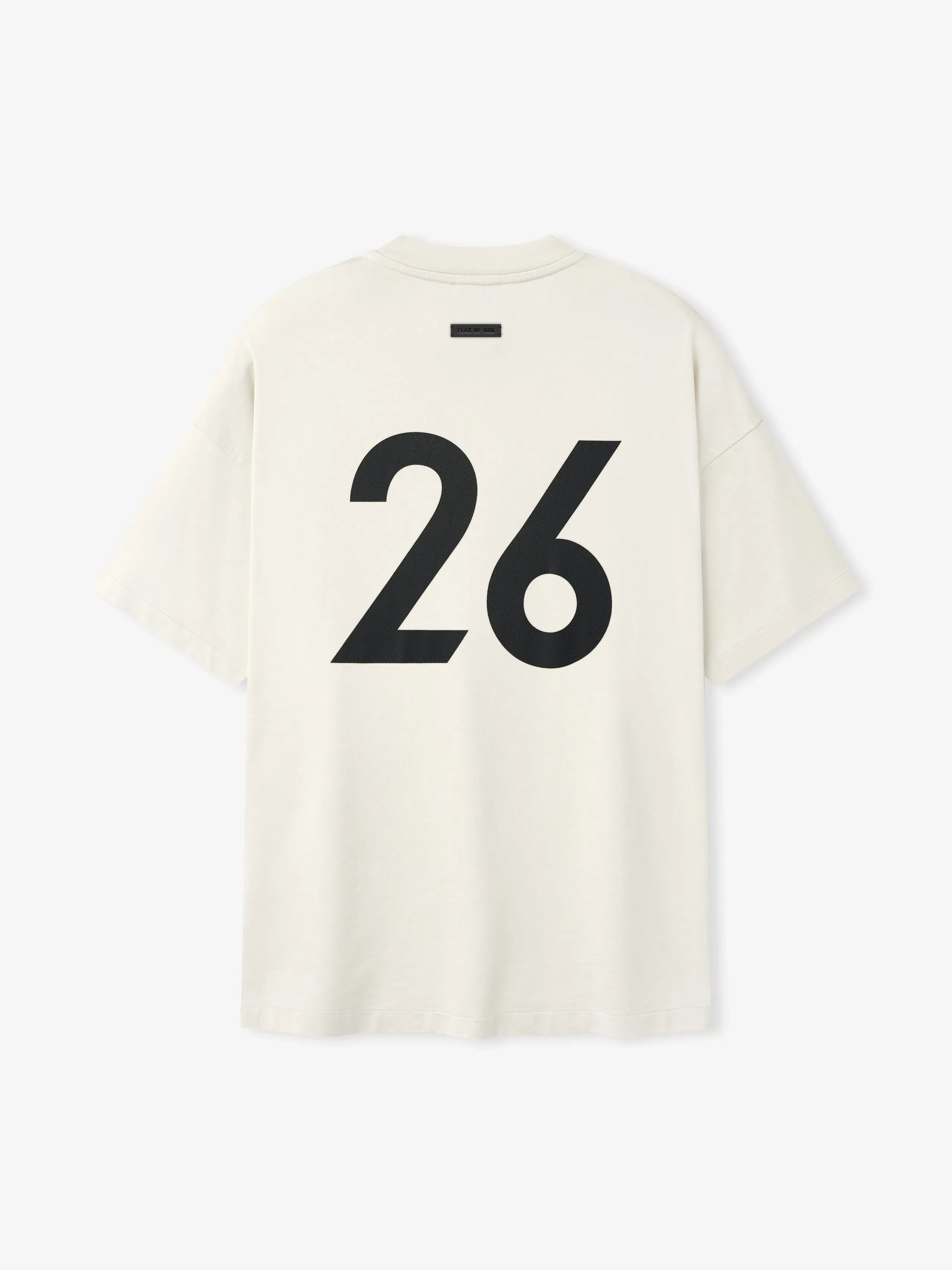 Essentials Cotton Rayon "26" Ss Tee Dirty Ivory