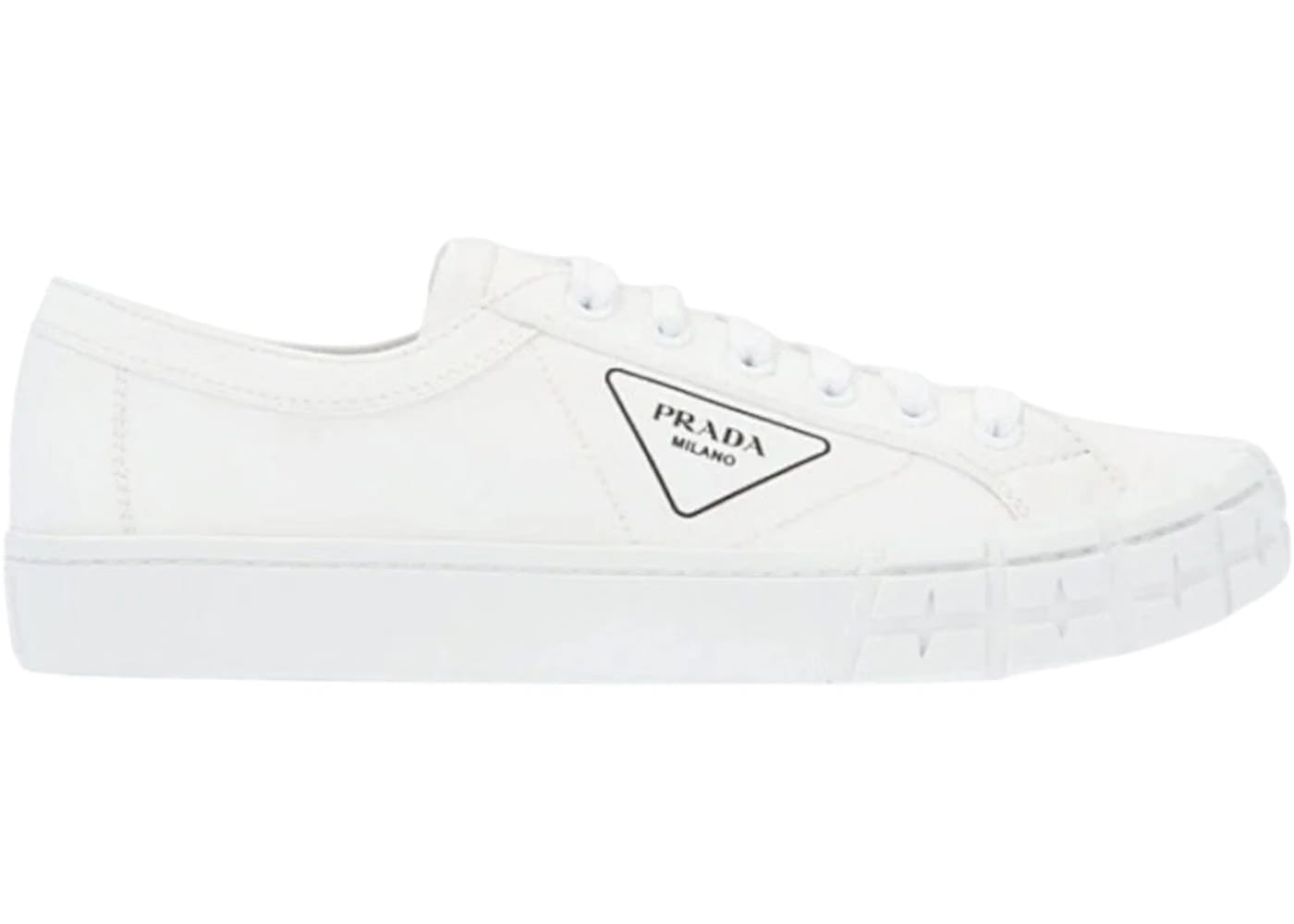 Prada Gabardine Wheel Low White