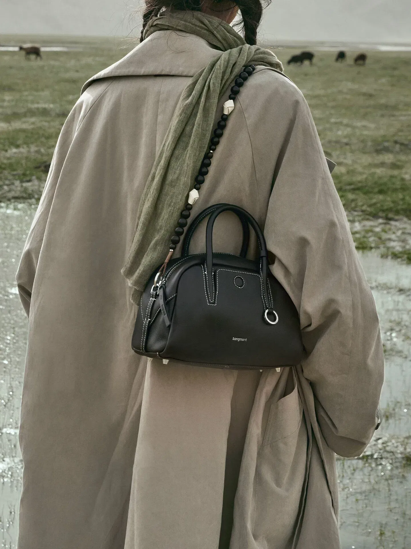 Songmont Mini Yore Bowling Bag Ebony