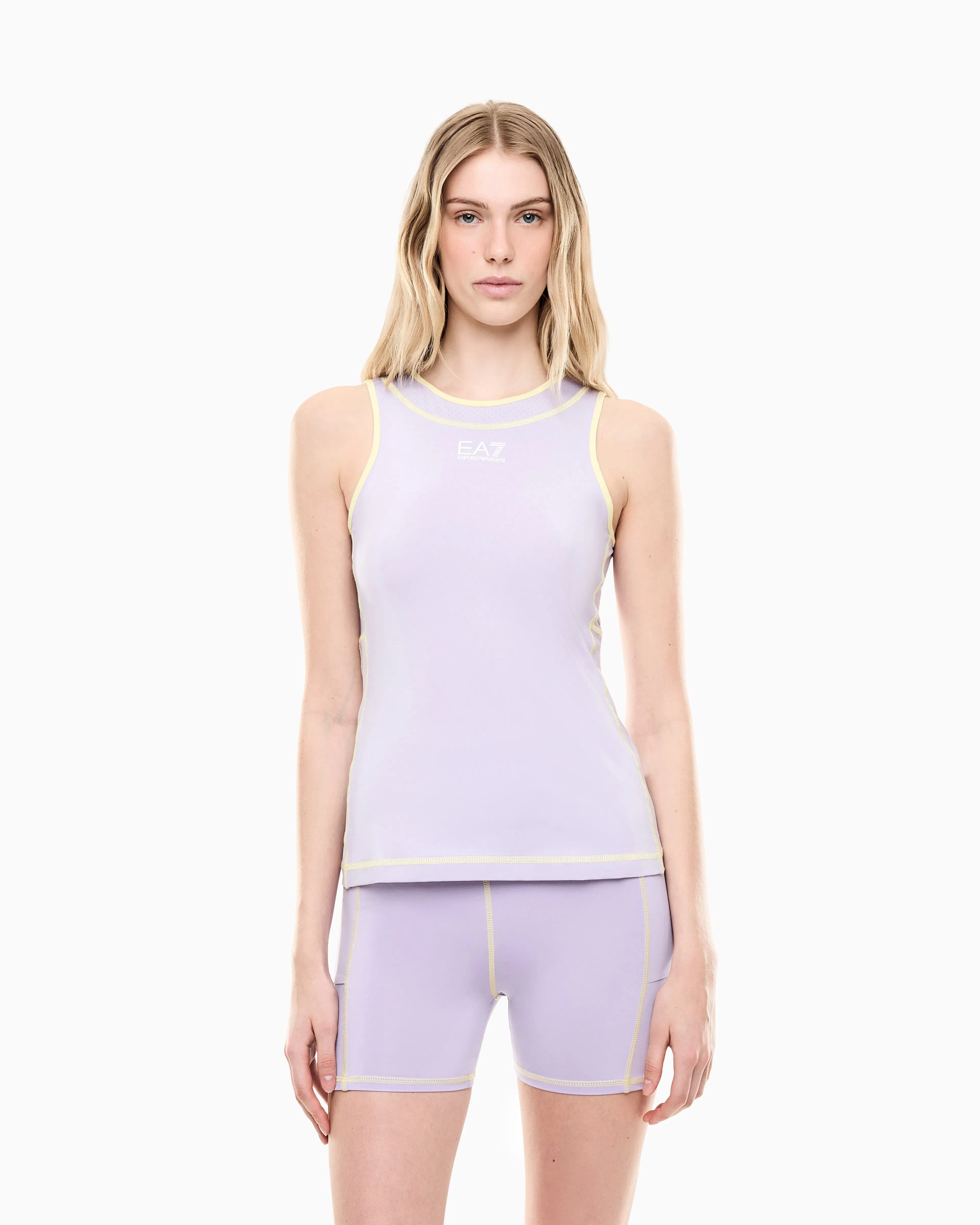 EA7 Tennis Pro tank top in stretch technical fabric