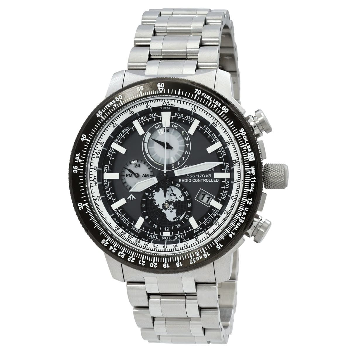 Citizen Promaster World Time Grey Dial Mens Watch