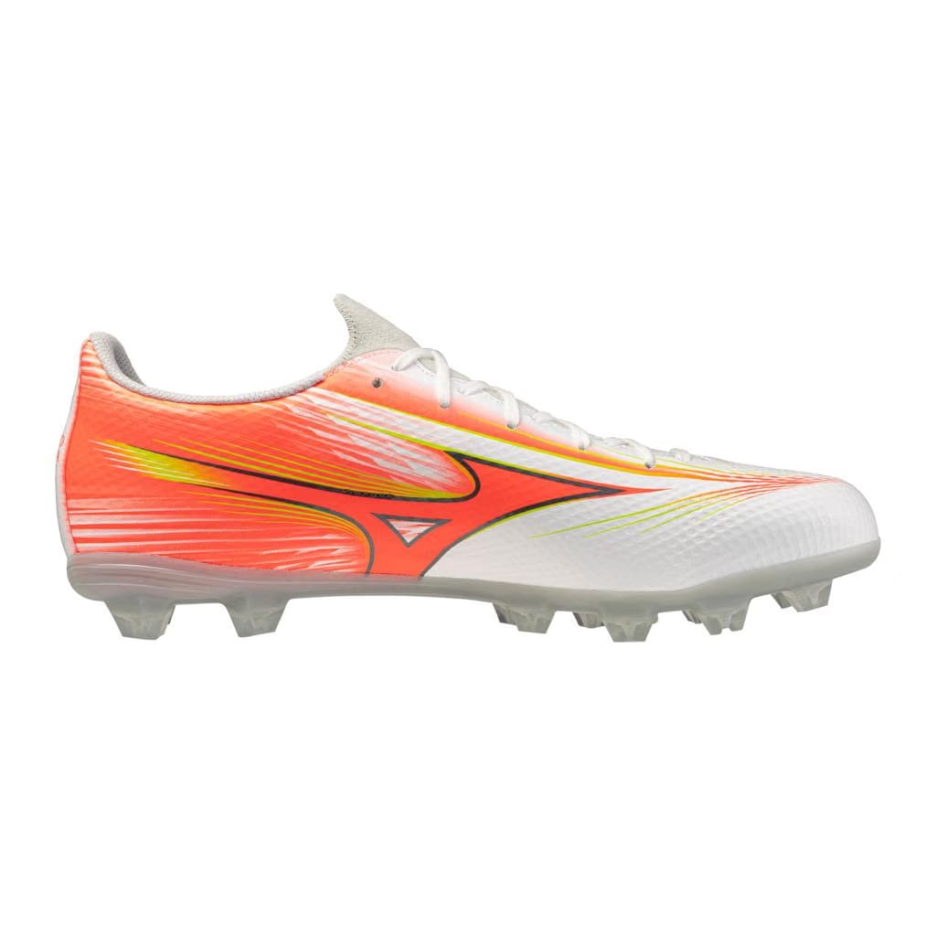 Mizuno Alpha Iii Select Fg Firm Ground Soccer Cleat White Lava Orange