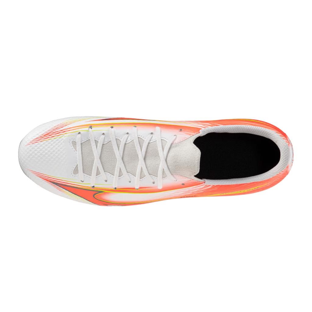 Mizuno Alpha Iii Select Fg Firm Ground Soccer Cleat White Lava Orange
