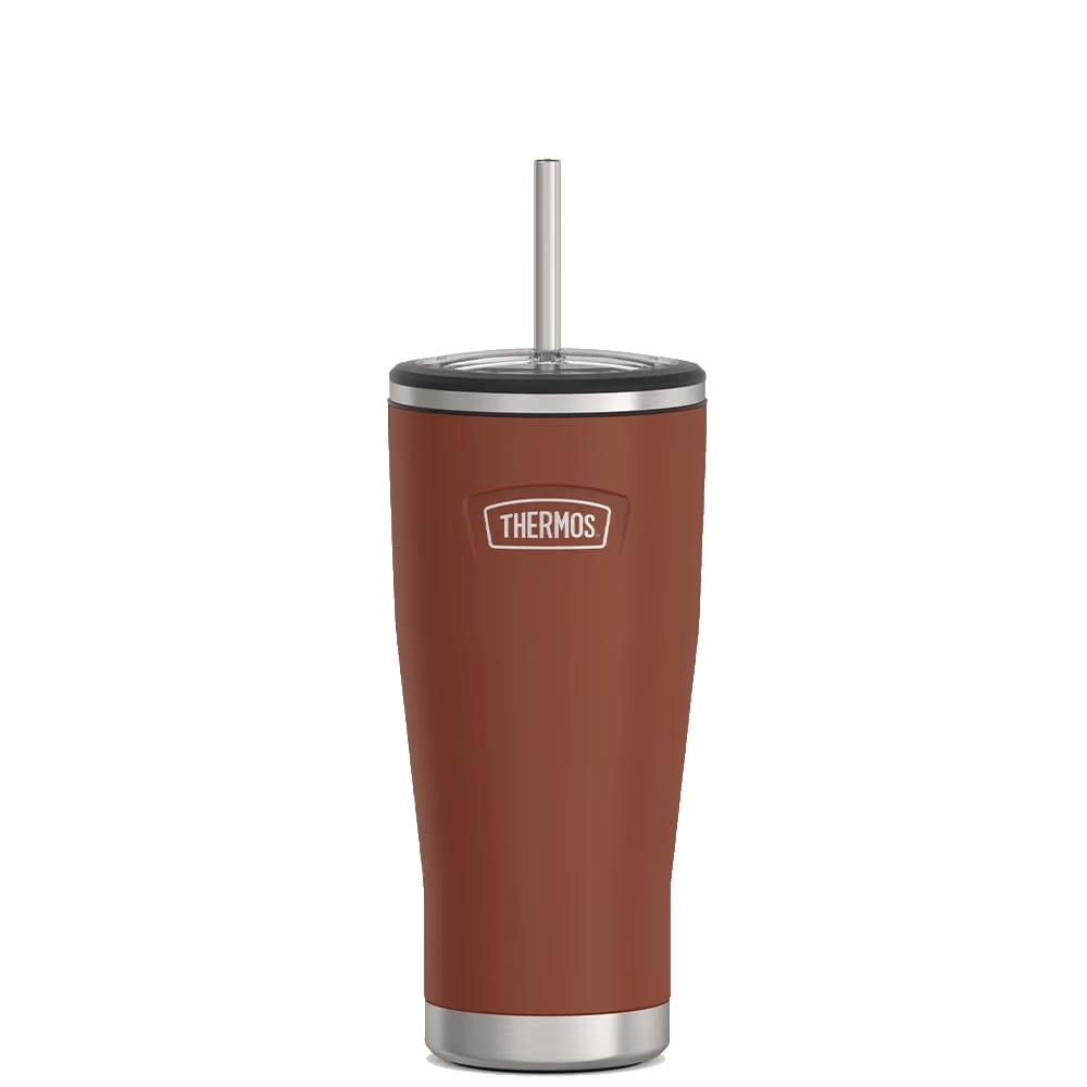 Thermos 24oz Icon Cold Tumbler With Straw Saddle