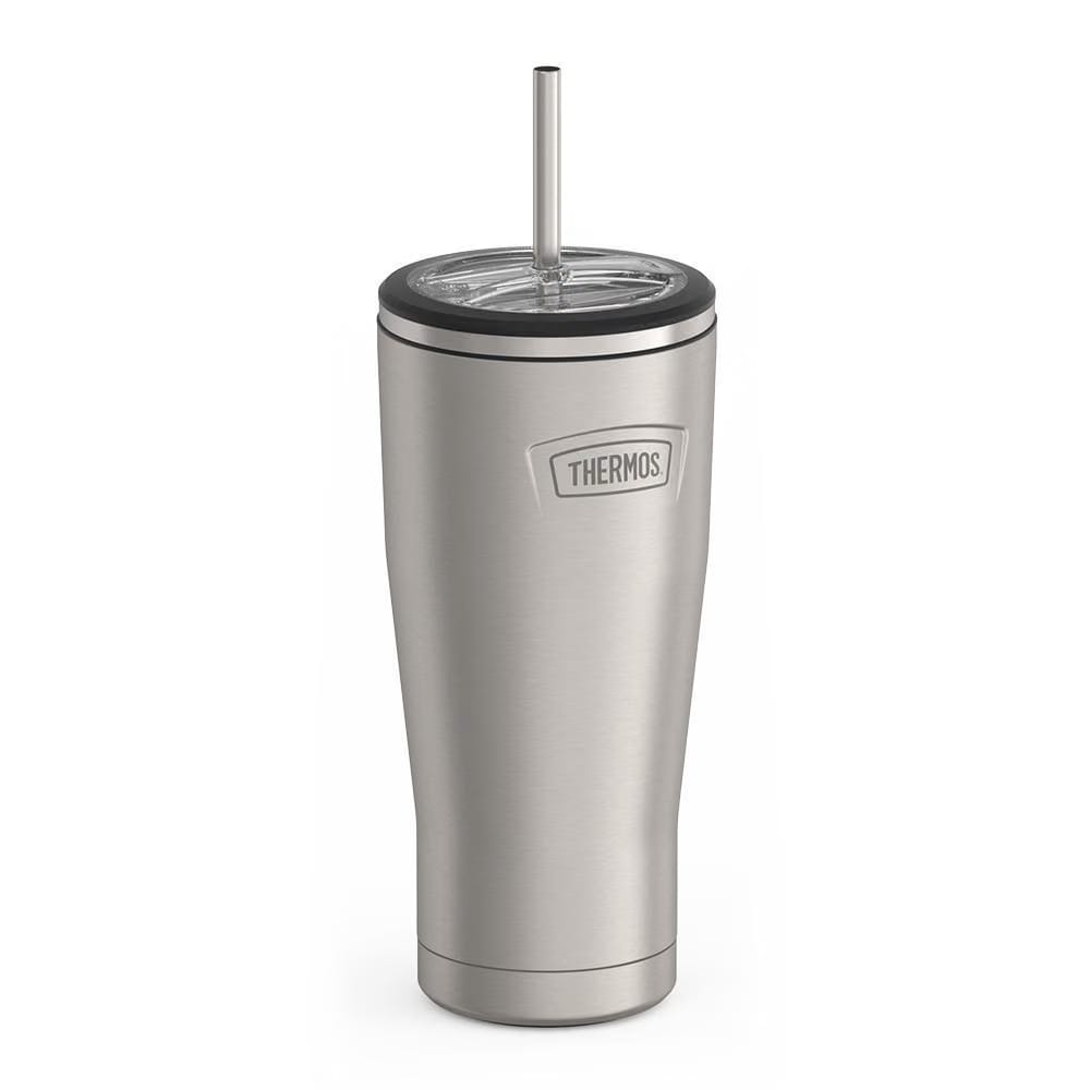 Thermos 24oz Icon Cold Tumbler With Straw Saddle
