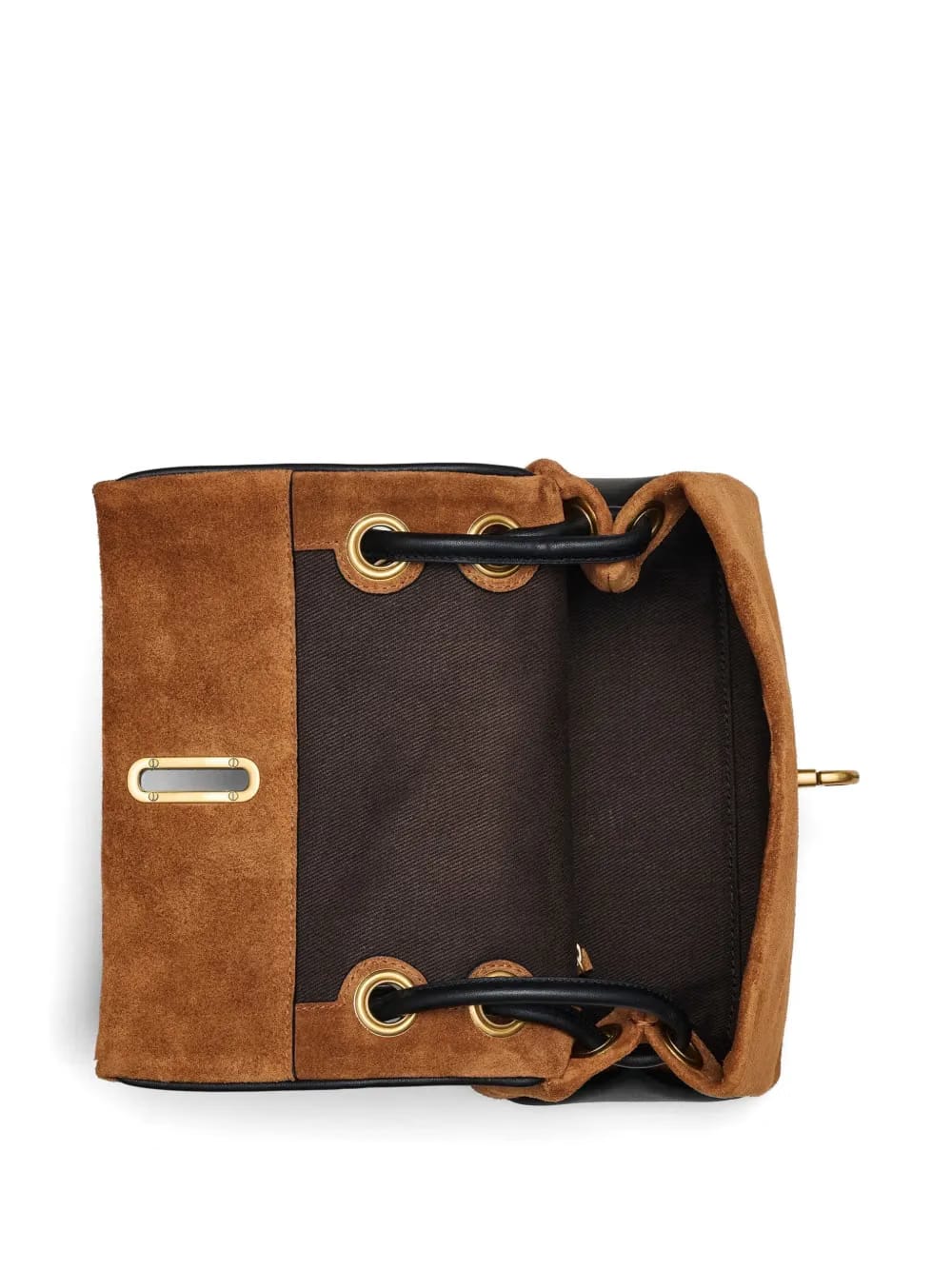 small suede shoulder bag