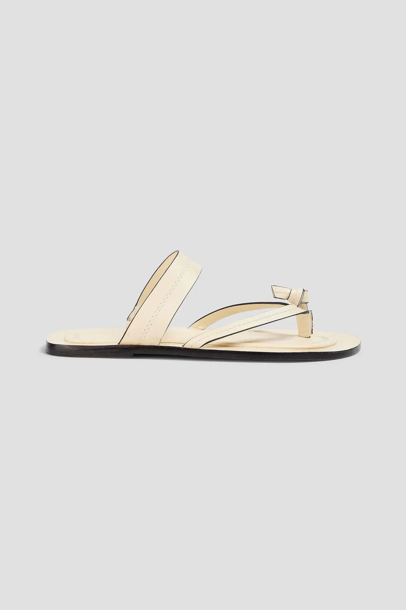 Farm Rio Leather Sandals Ivory Women's