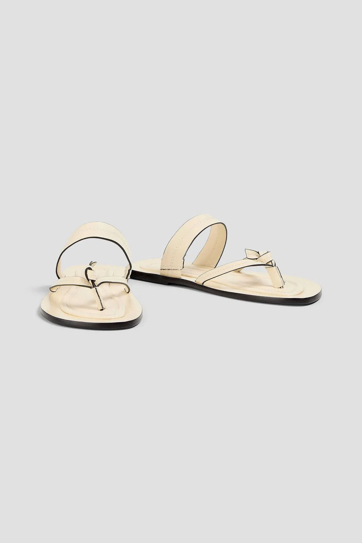 Farm Rio Leather Sandals Ivory Women's