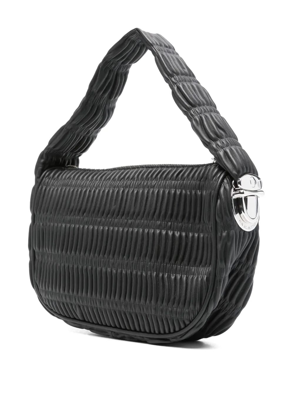 shirred shoulder bag