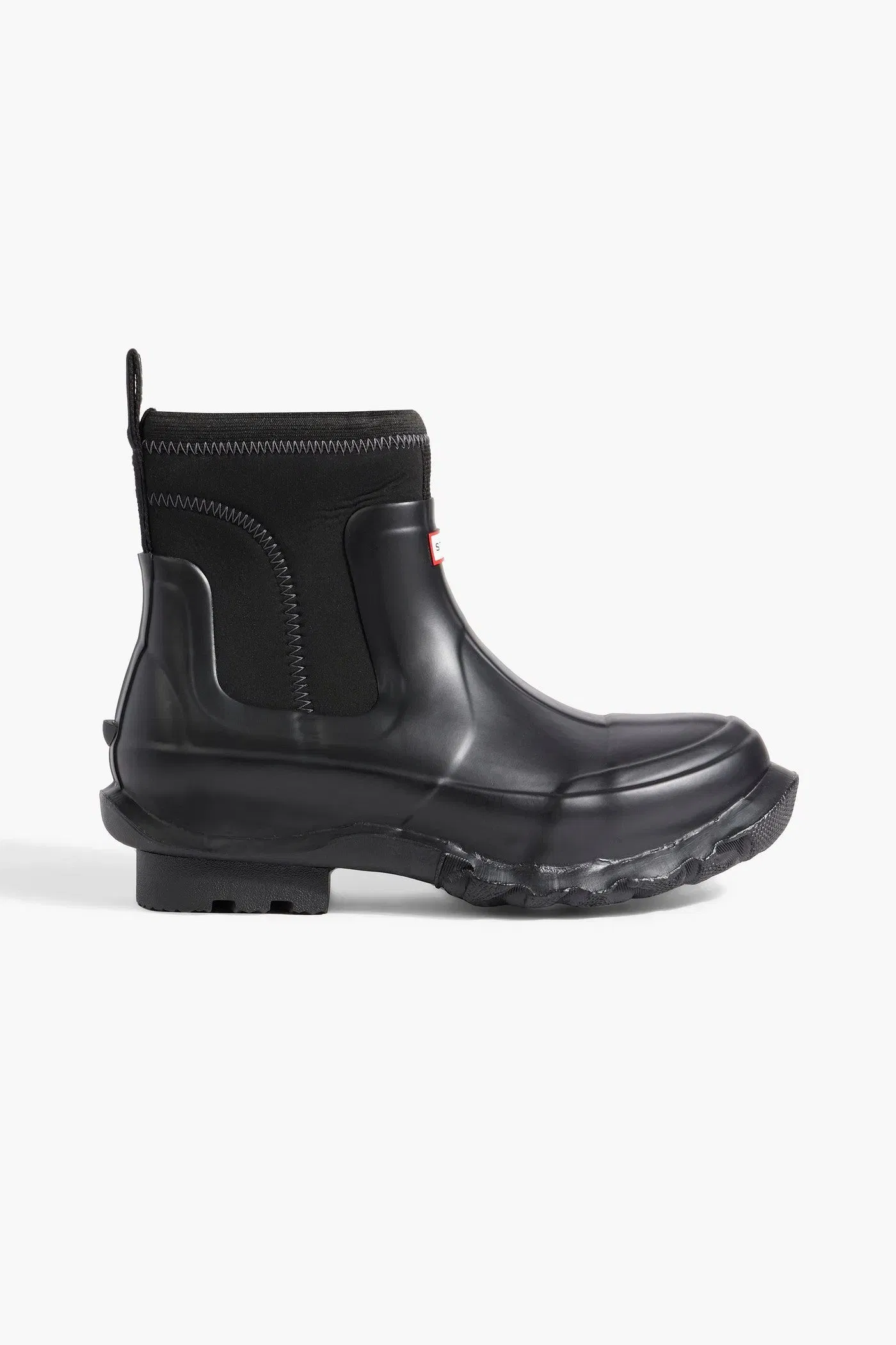 Stella Mccartney + Hunter Rubber And Neoprene Rain Boots Black Women's