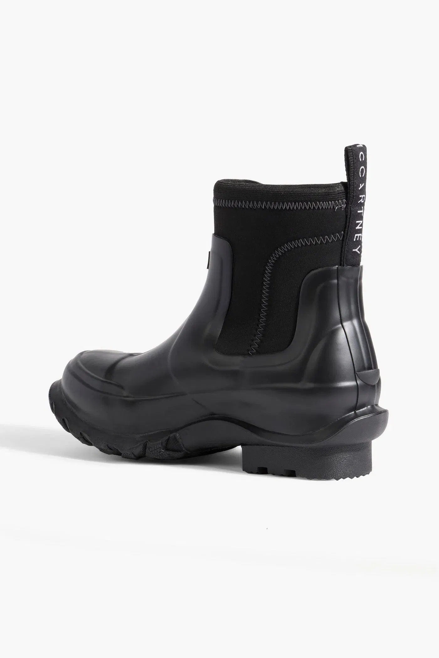 Stella Mccartney + Hunter Rubber And Neoprene Rain Boots Black Women's