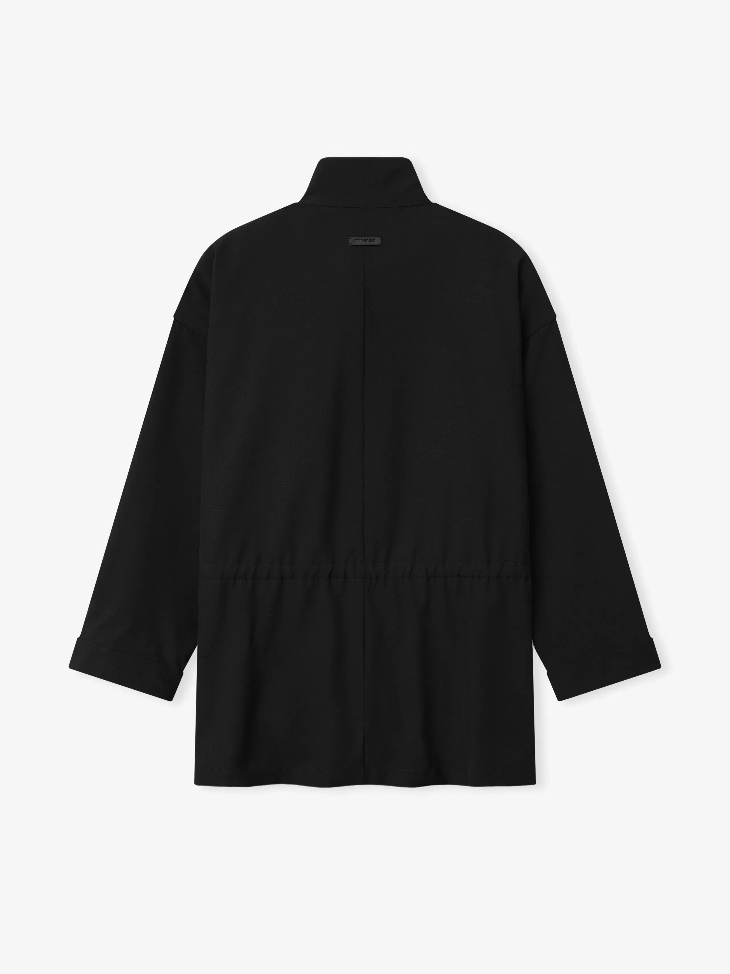 Essentials Wool Ripstop Parka Black