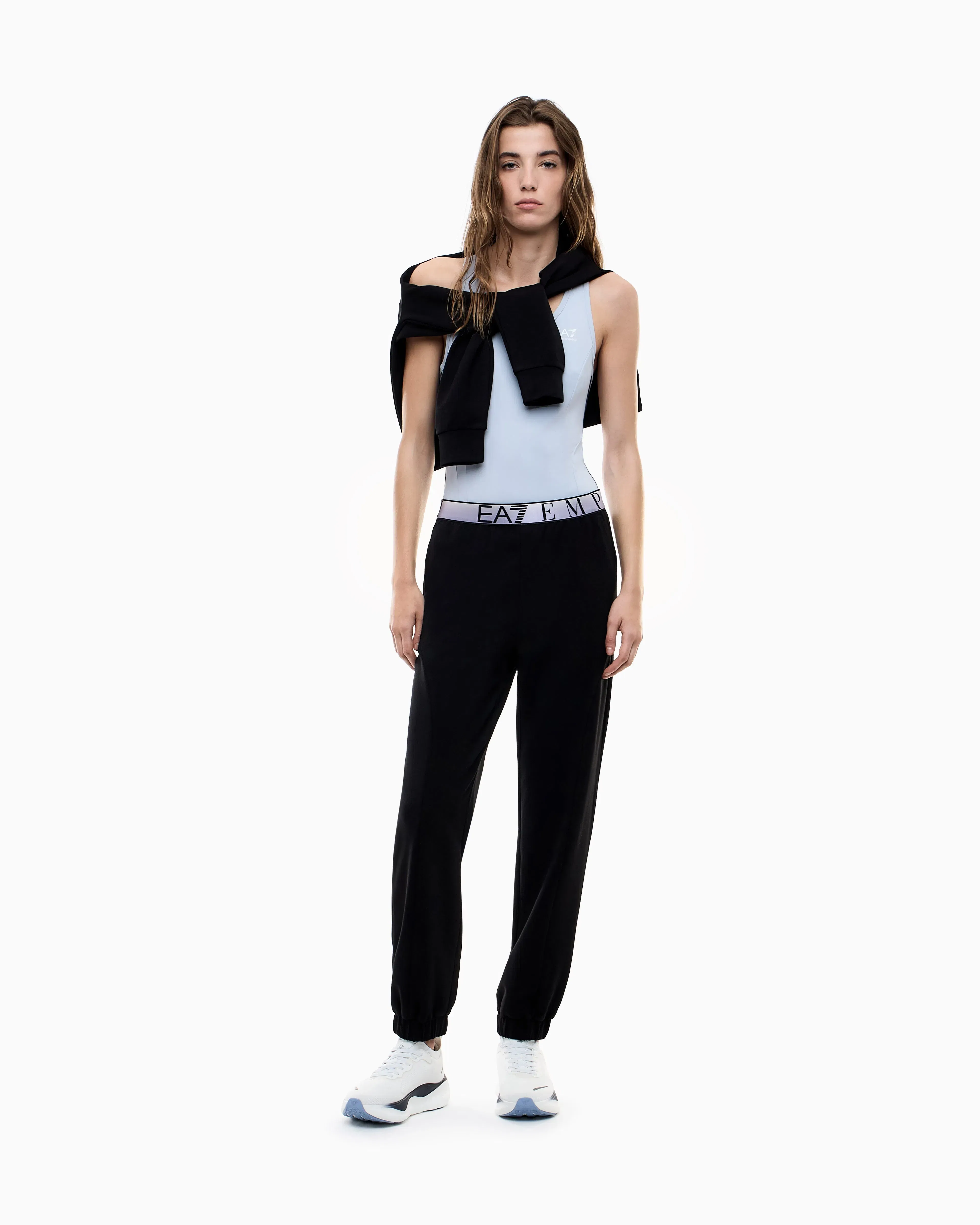 EA7 Dynamic Athlete joggers in Natural VENTUS7 technical fabric