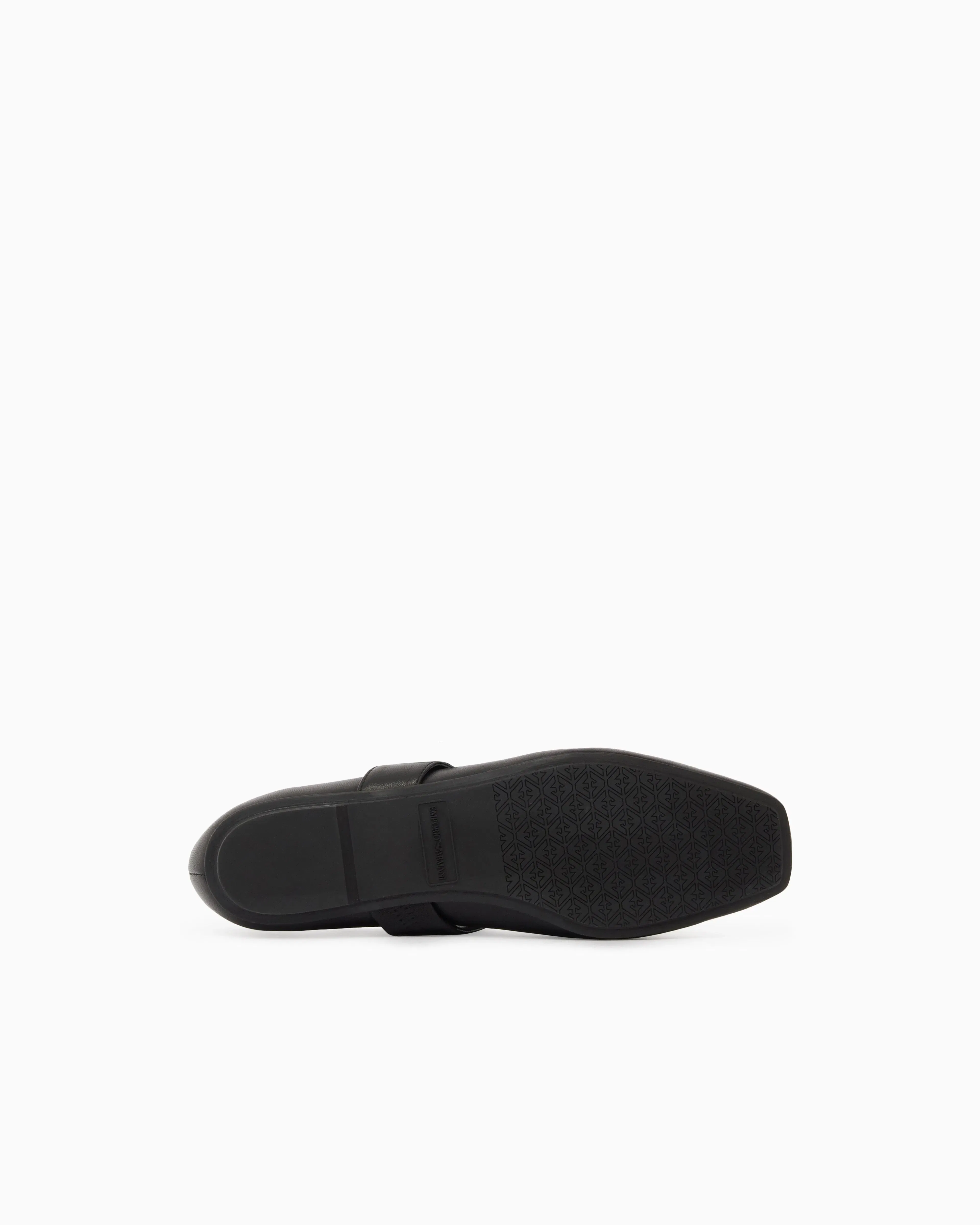 Emporio Armani Nappa-Leather Ballerinas Black