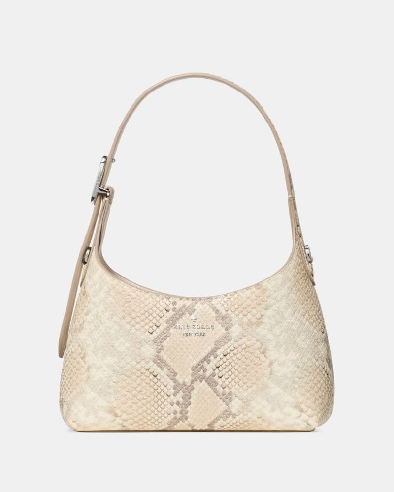 KateSpade 454 Snake Embossed Mini Crossbody Bag Natural Multi