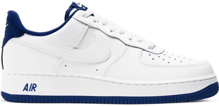 Nike Air Force 1 White Deep Royal Blue