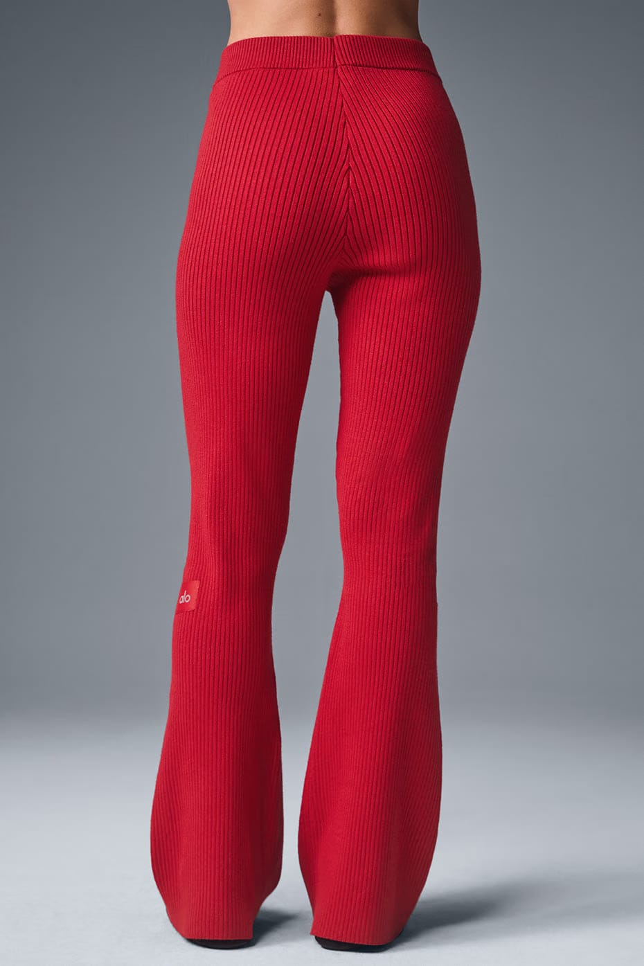 Alo Yoga Denim Knit High-Waist Flare Pant