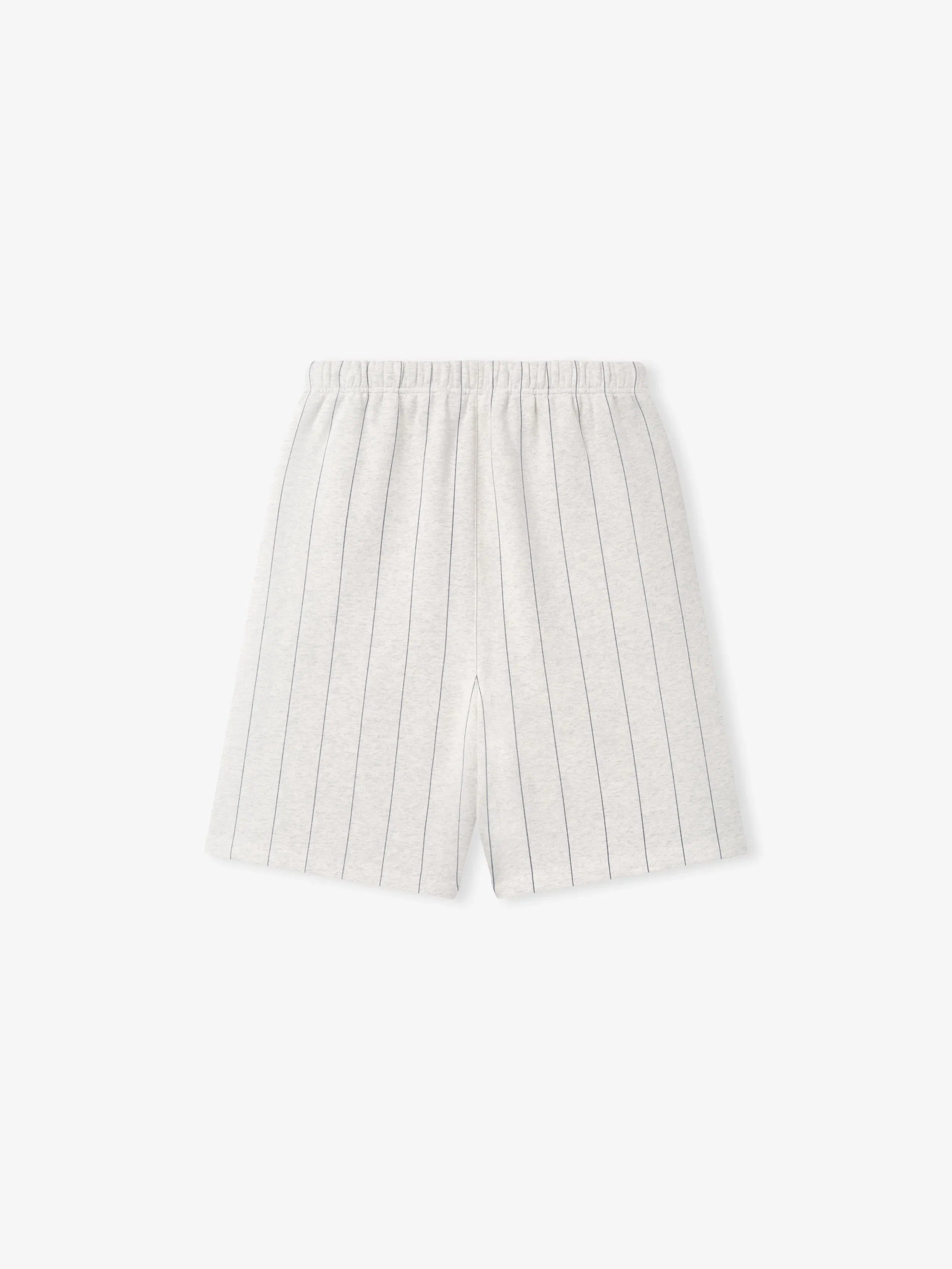 Essentials Dodgers 90'S Sweatshort Oatmeal Heather W Dark Sapphire Pinstripes