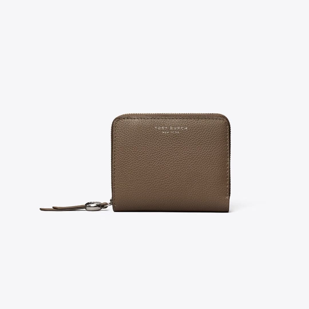 Tory Burch Romy Bi-Fold Wallet Wild Mushroom