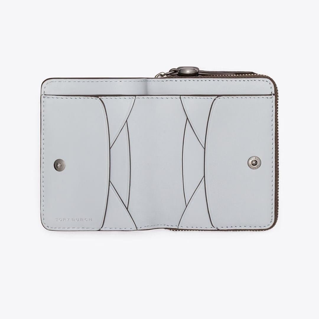 Tory Burch Romy Bi-Fold Wallet Wild Mushroom