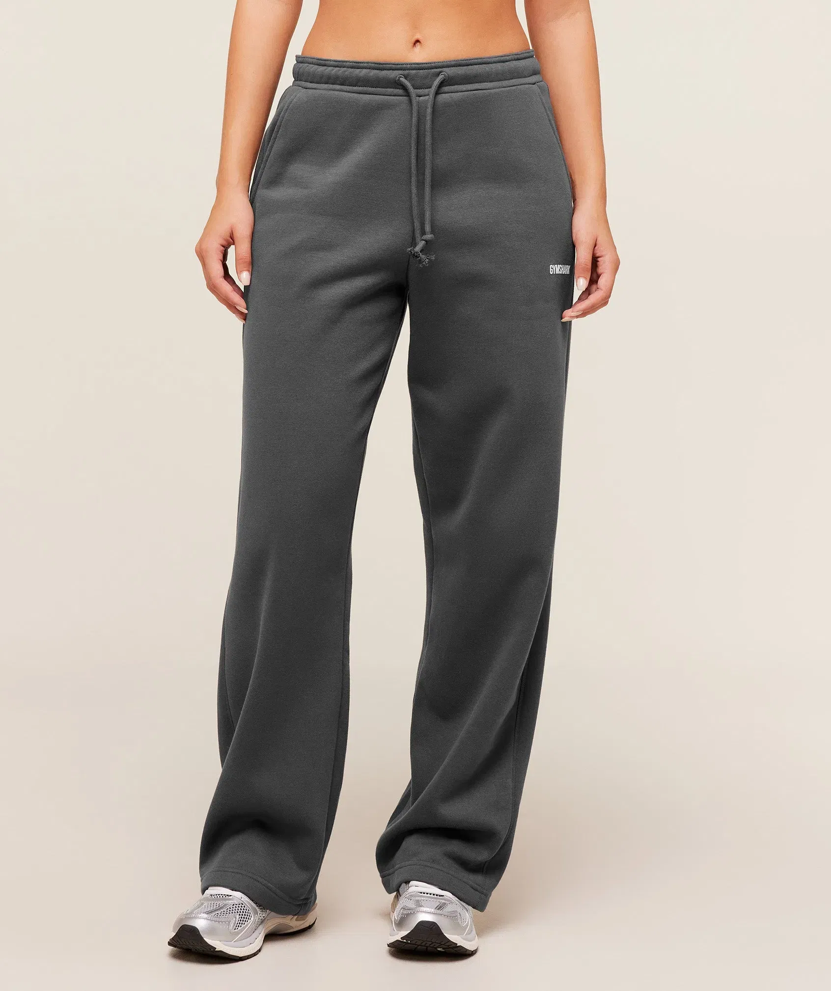Women's Gymshark Cosy Luxe Straight Leg Regular Joggers Grey