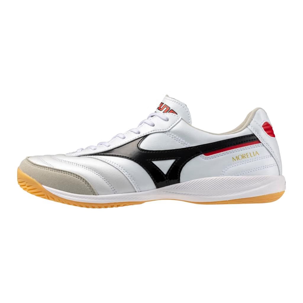 Mizuno Morelia Sala Elite Indoor Soccer Shoe White Black