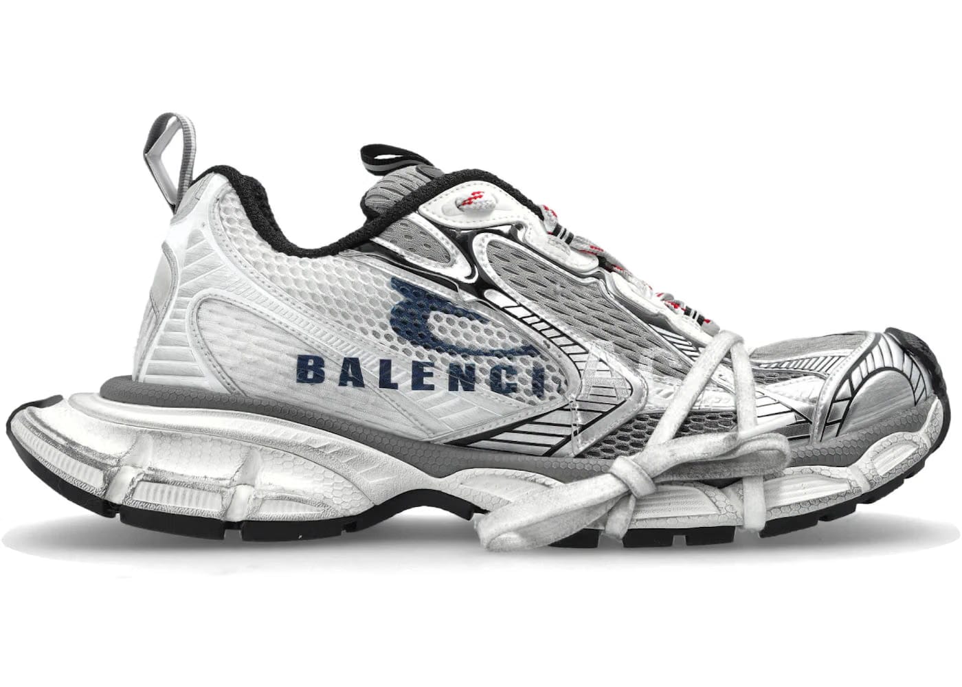 Balenciaga 3XL Split Logo Sneaker In White