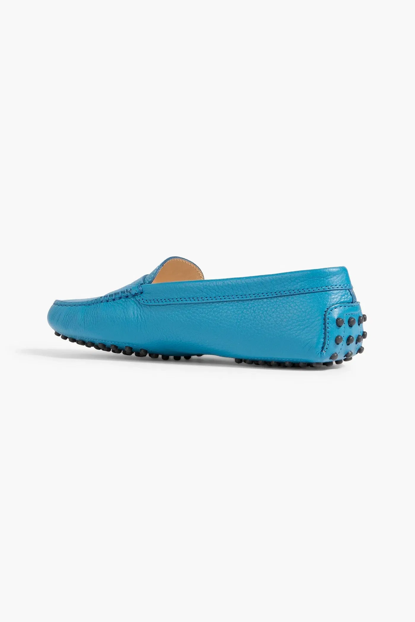 Tod's Gommino Pebbled-Leather Loafers Azure Women's