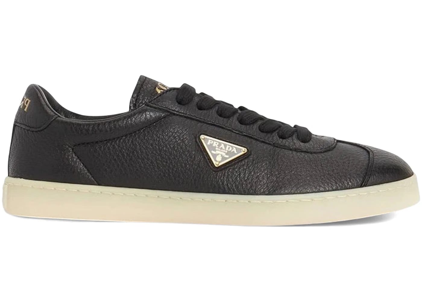 Prada Lane Sneaker Black Deerskin Leather