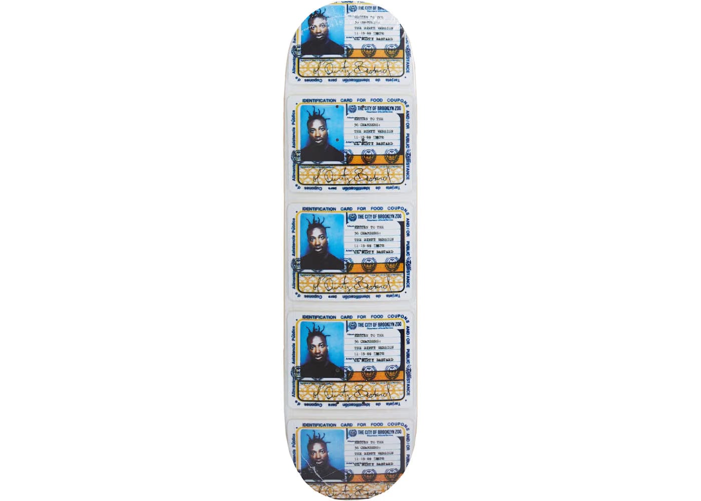 Supreme Ol Dirty Bastard Skateboard Deck Multicolor