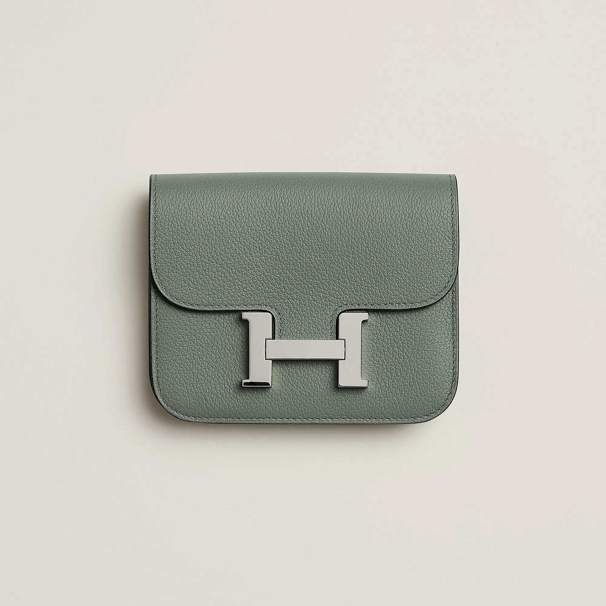 Hermes Constance Slim Wallet Bleu Saphir