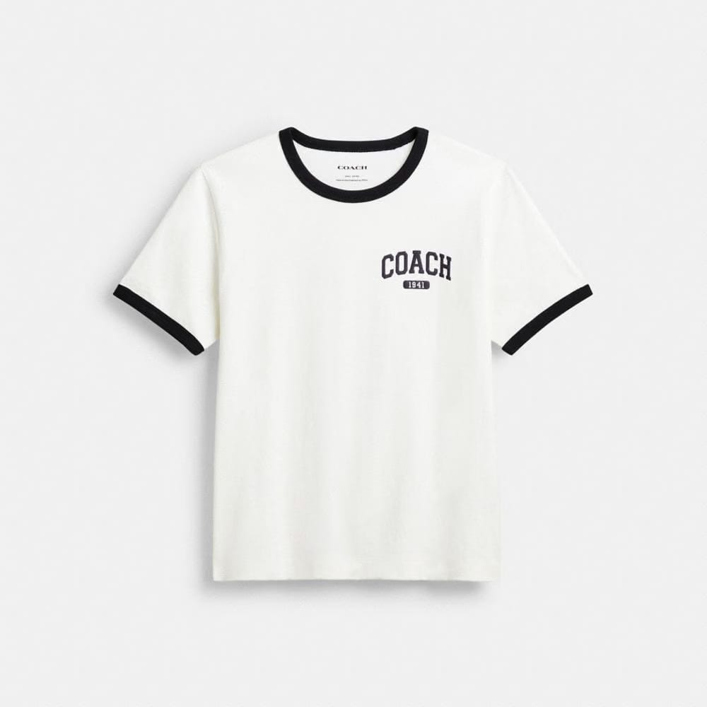Coach Sporty Classic 70 S T-Shirt In Organic Cotton White
