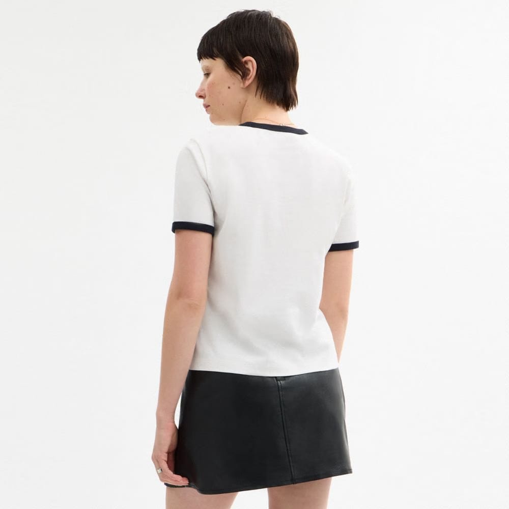 Coach Sporty Classic 70 S T-Shirt In Organic Cotton White